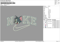 Nike Tom Head Embroidery File 6 sizes