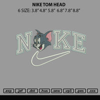 Nike Tom Head Embroidery File 6 sizes