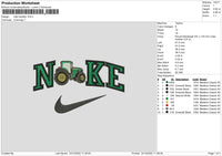 Nike Tracktor Embroidery File 6 sizes