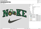 Nike Tracktor Embroidery File 6 sizes