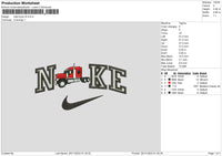 Nike Truck V5 Embroidery File 6 sizes