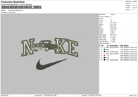 Nike Truck Dodge Embroidery File 6 sizes