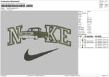 Nike Truck Dodge Embroidery File 6 sizes