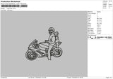 Ninja Rider Embroidery File 6 sizes