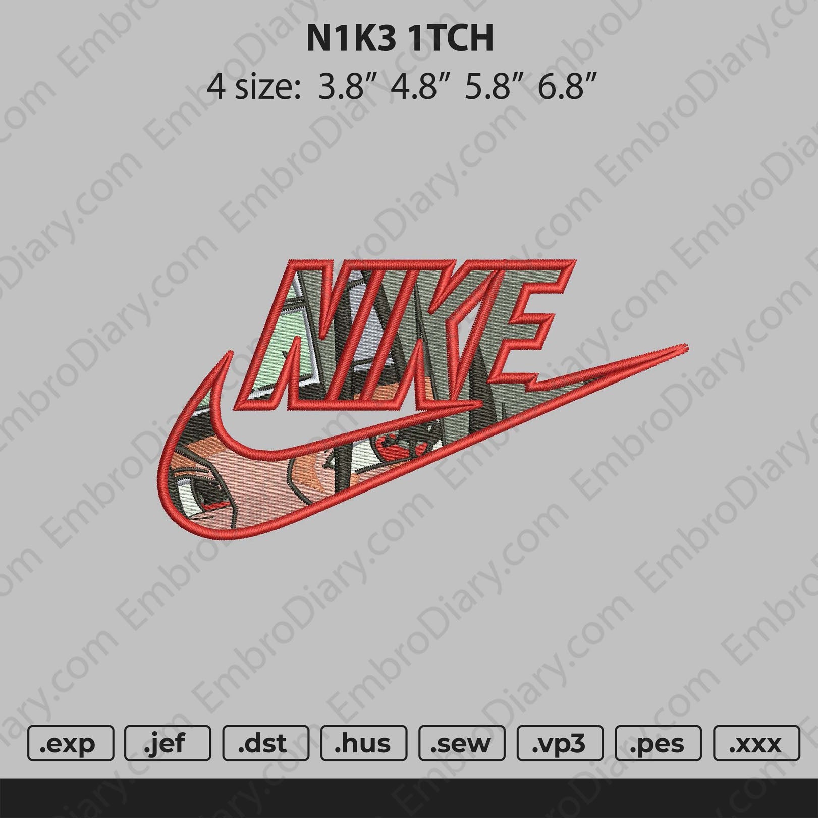 Nike Itachi Embroidery – embrostudio