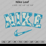 Nike Leaf Embroidery