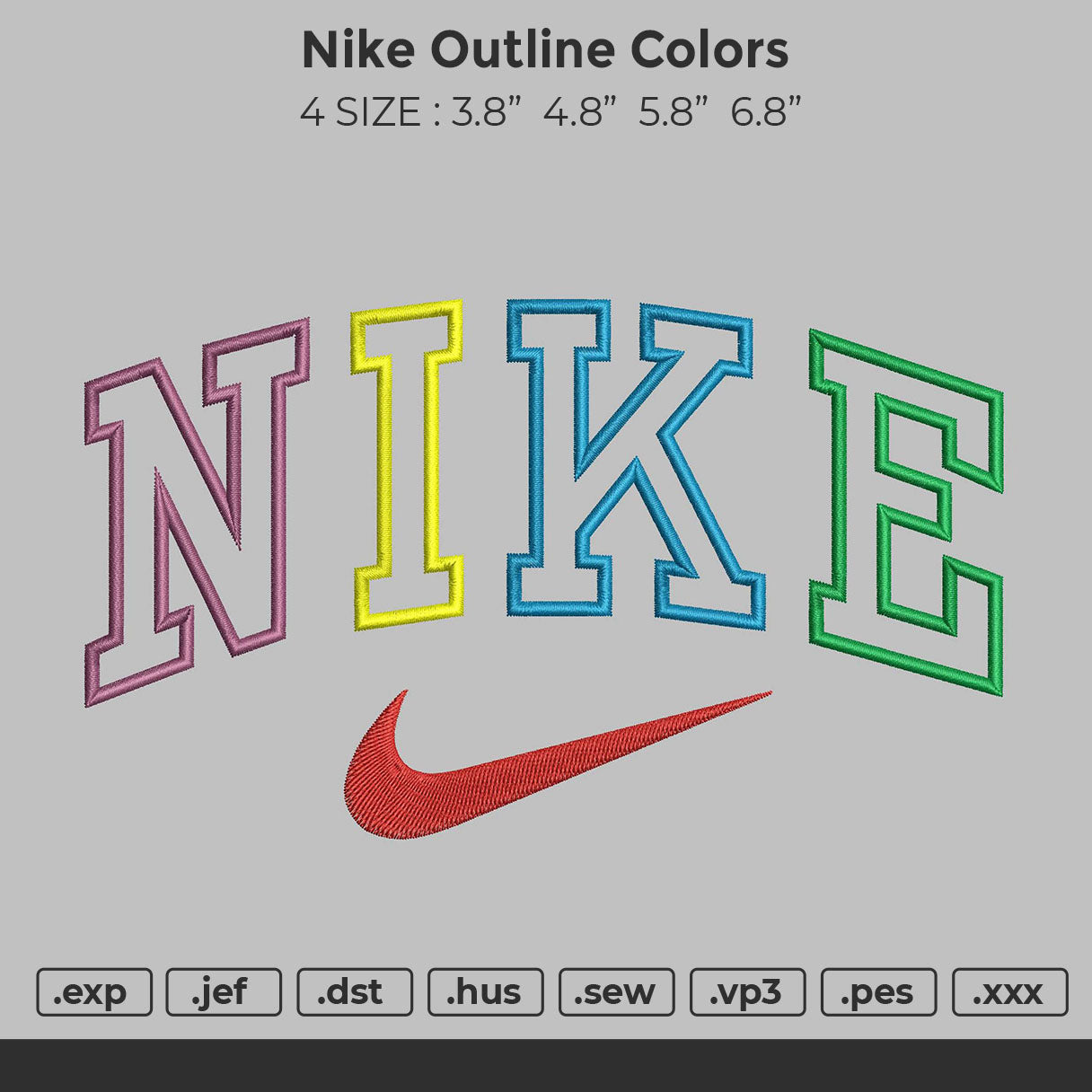 Nike Outline Colors – embrostudio