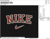 Nike Spider Text Embroidery