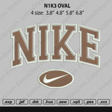 Nike Oval Embroidery