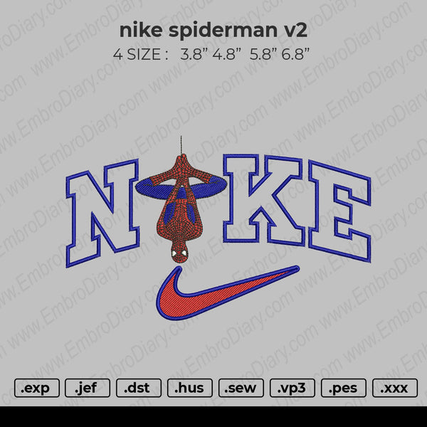 Nike Spiderman Embroidery