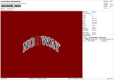 Norway Text Embroidery File 6 Sizes