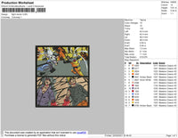 Naruto Fight Embroidery