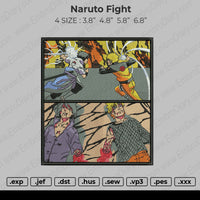 Naruto Fight Embroidery