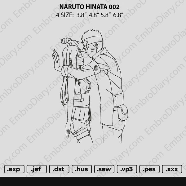 Naruto Hinata 002 Embroidery