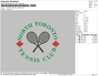 North Toronto Tennis Embroidery