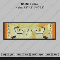 Naruto Rectangle Sage Embroidery