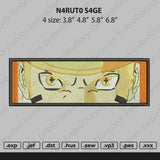 Naruto Rectangle Sage Embroidery