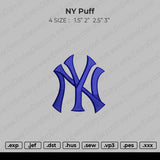 NY Puff  Embroidery