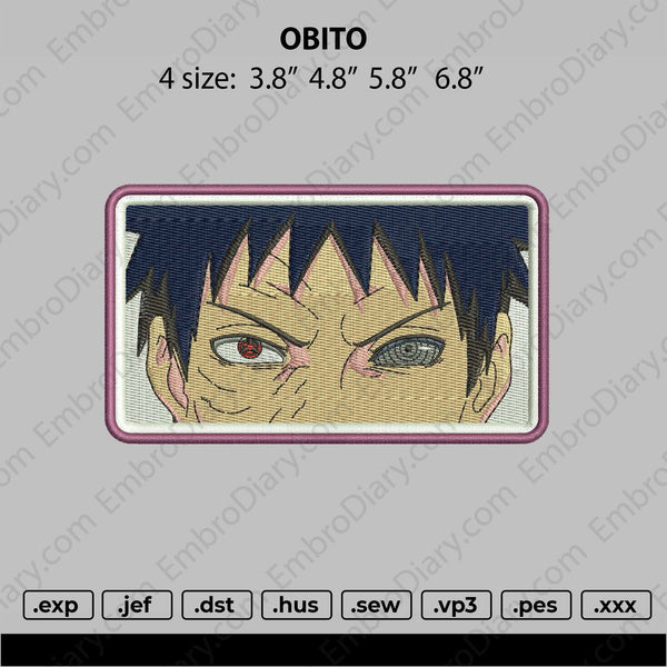 Obito Eyes Embroidery