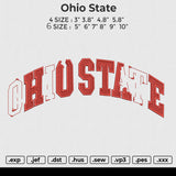 Ohio State Embroidery