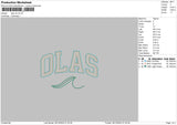 Olas V2 Embroidery File 6 sizes