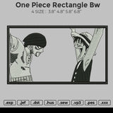 One Piece Rectangle BW