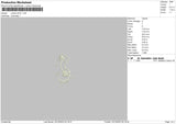 Outline 2310 Embroidery File 6 sizes