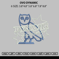 Ovo Dynamic Embroidery File 6 sizes