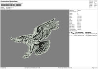 Owl Bnw Embroidery File 6 sizes