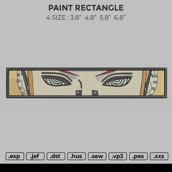 Pain Rectangle Embroidery