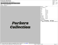 Parkers Collection Embroidery