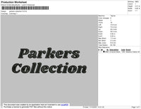 Parkers Collection Embroidery