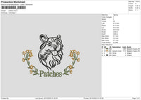 Pathes Embroidery File 6 sizes