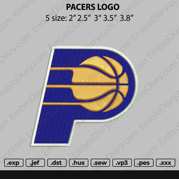 Pacers Logo Embroidery
