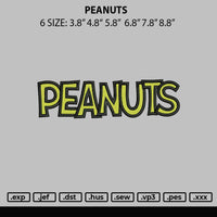 Peanuts Embroidery File 6 sizes