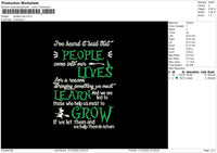 People Lives Embroidery File 6 sizes