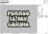 Perreotext Embroidery File 6 sizes