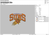 Suns Embroidery File 6 sizes