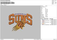 Suns Embroidery File 6 sizes