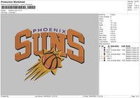 Suns Embroidery File 6 sizes