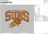 Suns Embroidery File 6 sizes