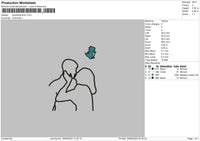 Photoline Dino Embroidery File 6 sizes