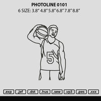 Photoline 0101 Embroidery File 6 sizes