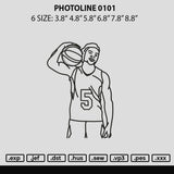 Photoline 0101 Embroidery File 6 sizes