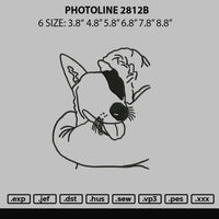 Photoline 2812B Embroidery File 6 sizes