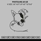 Photoline 2812B Embroidery File 6 sizes