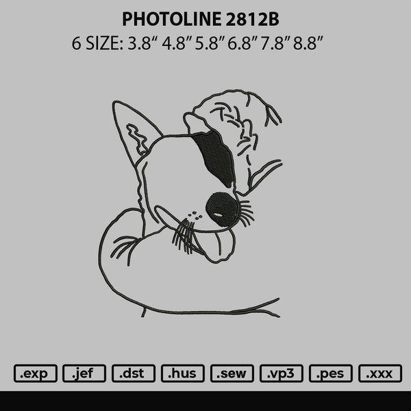 Photoline 2812B Embroidery File 6 sizes