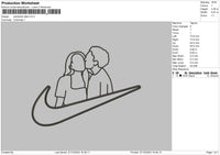 Photoline Swoosh Embroidery File 6 sizes