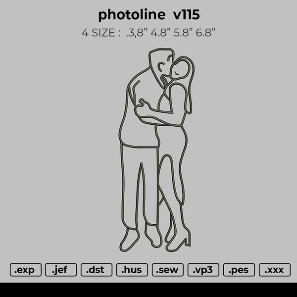 photoline  v115 Embroidery File 4 size