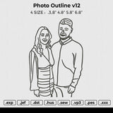 Photo outline v12 Embroidery